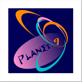 Planet Nine 1950s Logo Posters and Art